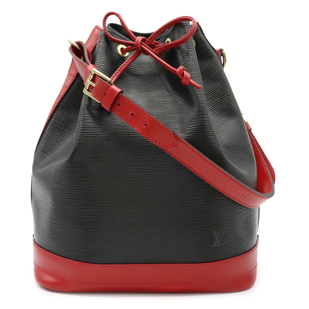 Louis Vuitton Epi Noe Bicolor Shoulder Bag One Drawstring Leather Noir Black